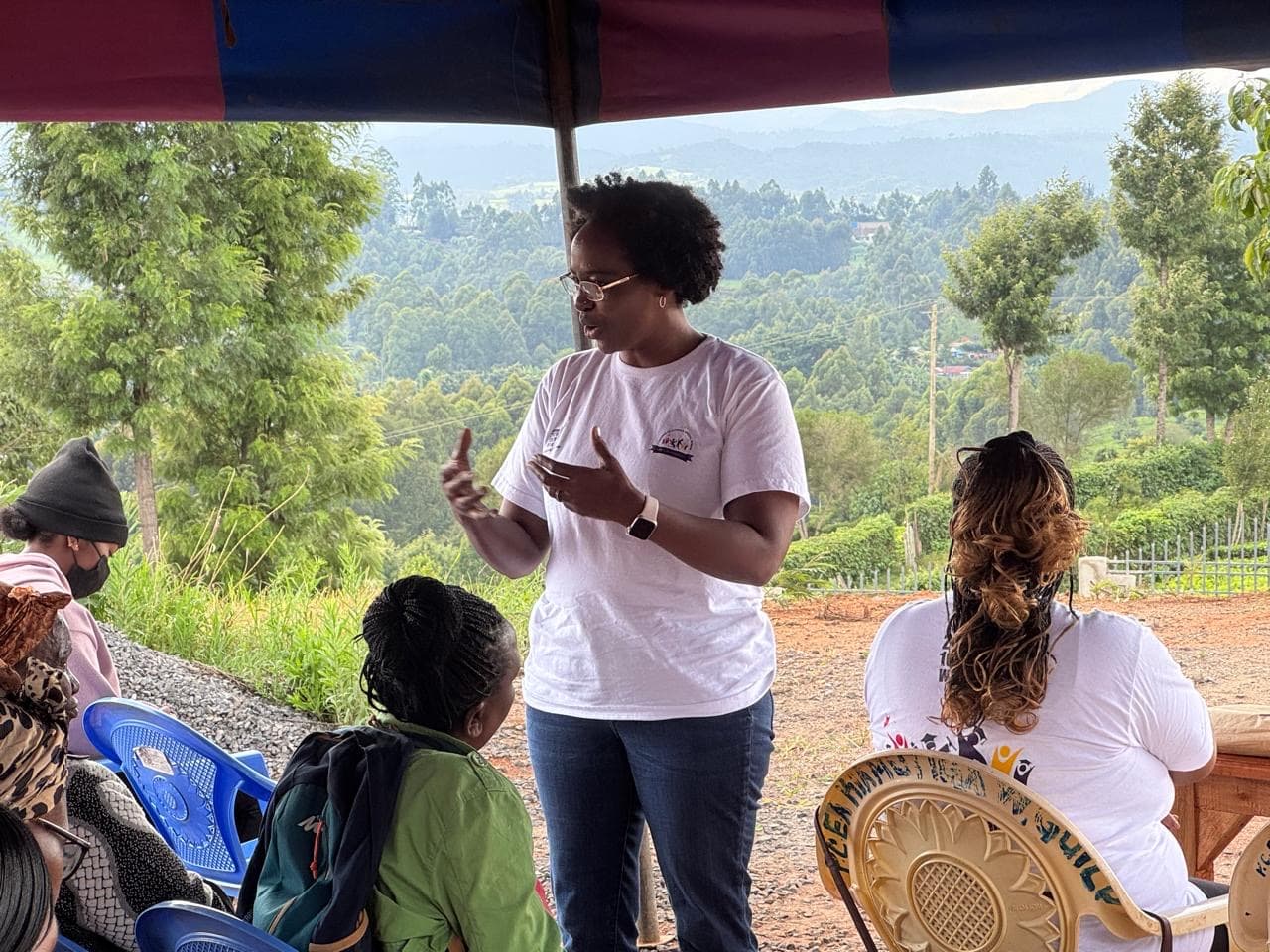 Githima community meeting with families and caregivers in Nyeri