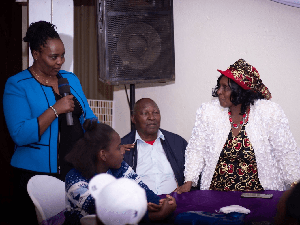 Community members engaged at fundraising event