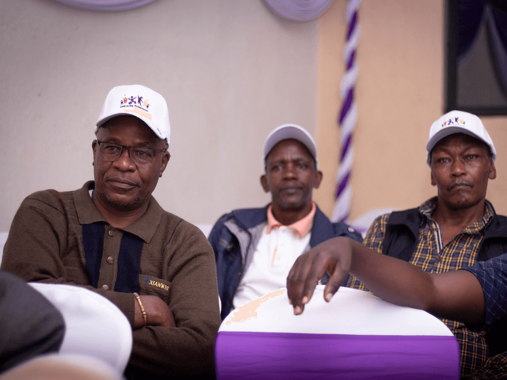 Project supporters at fundraising event