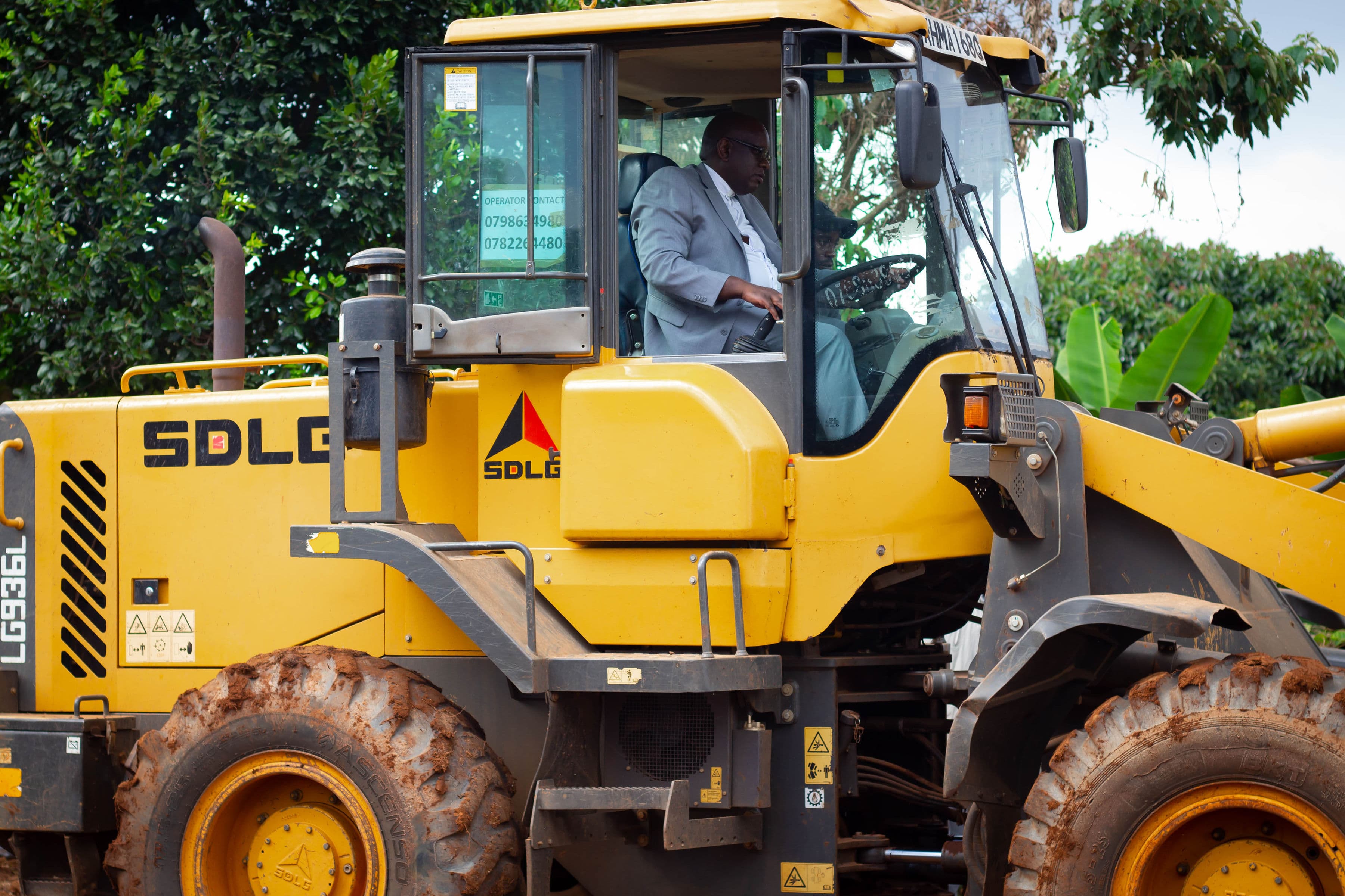 Director overseeing construction